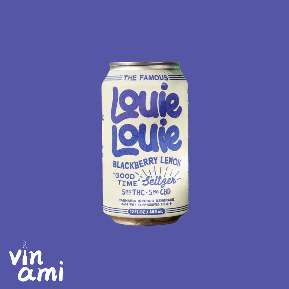 Louie Louie Blackberry Lemon THC Seltzer (4 Pack)