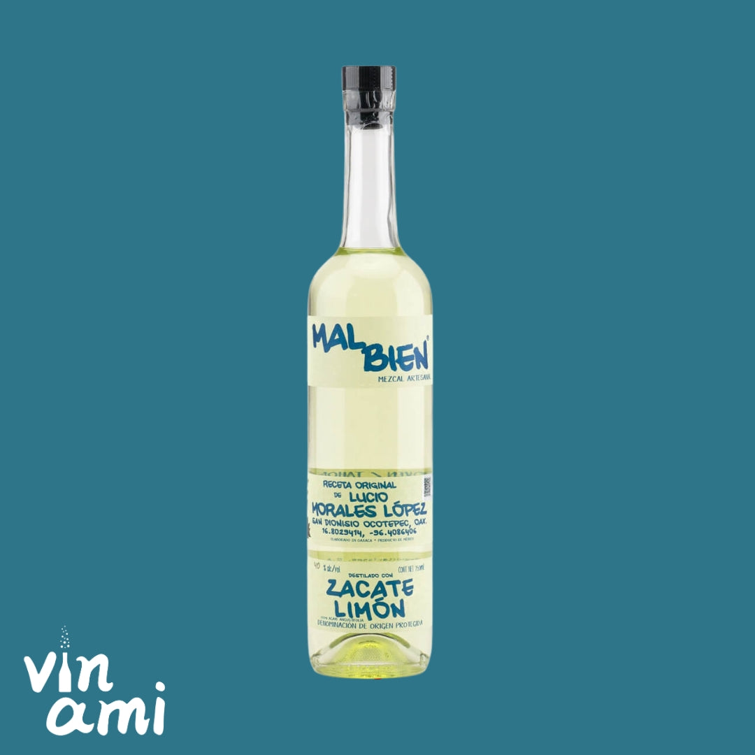Mal Bien Zacate Limon Mezcal 750mL