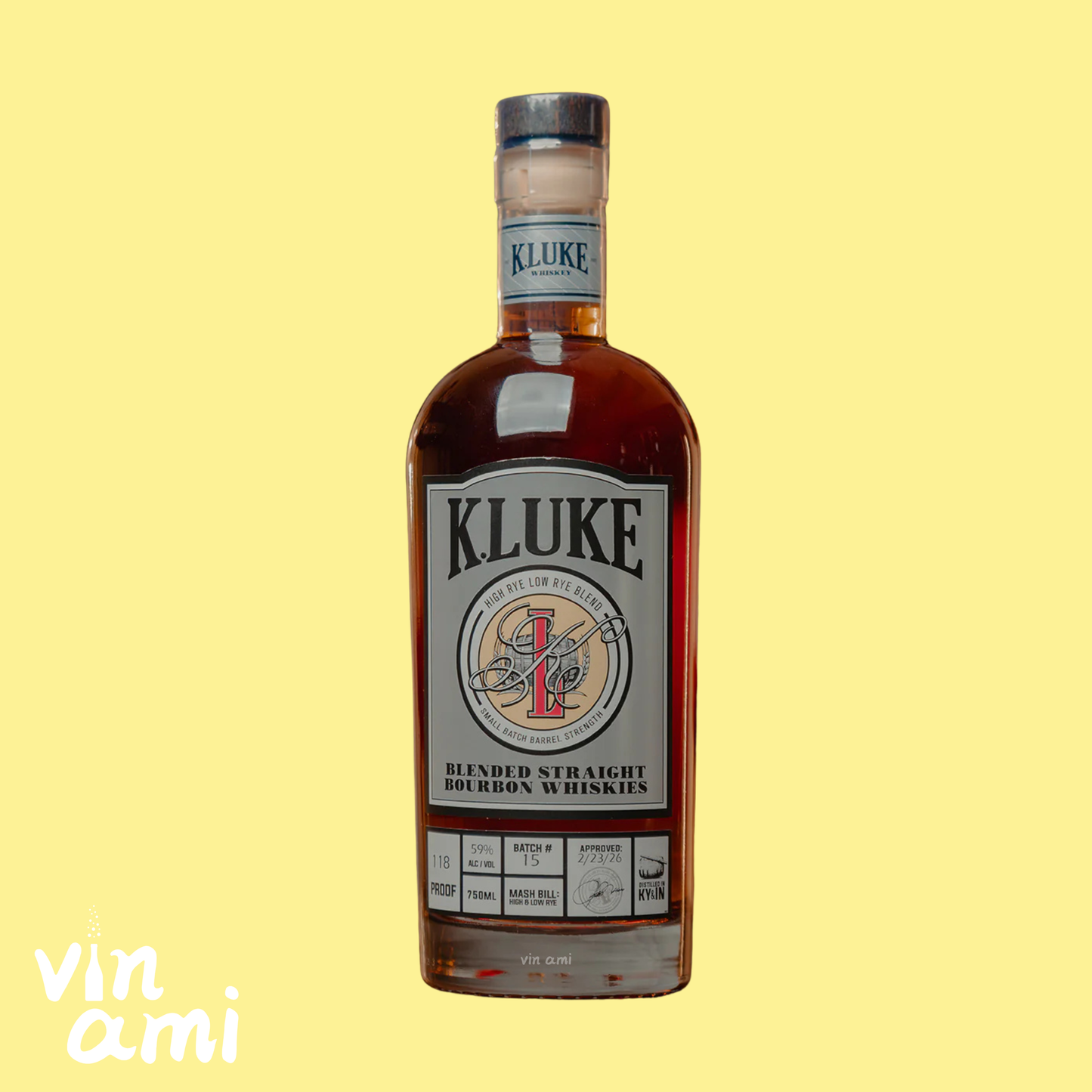 K Luke Batch 15 Bourbon 750mL