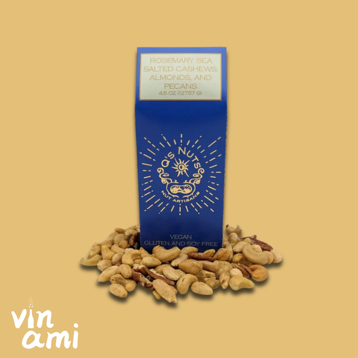 Q's Nuts Rosemary Sea Salt Assorted Nuts Gift Box