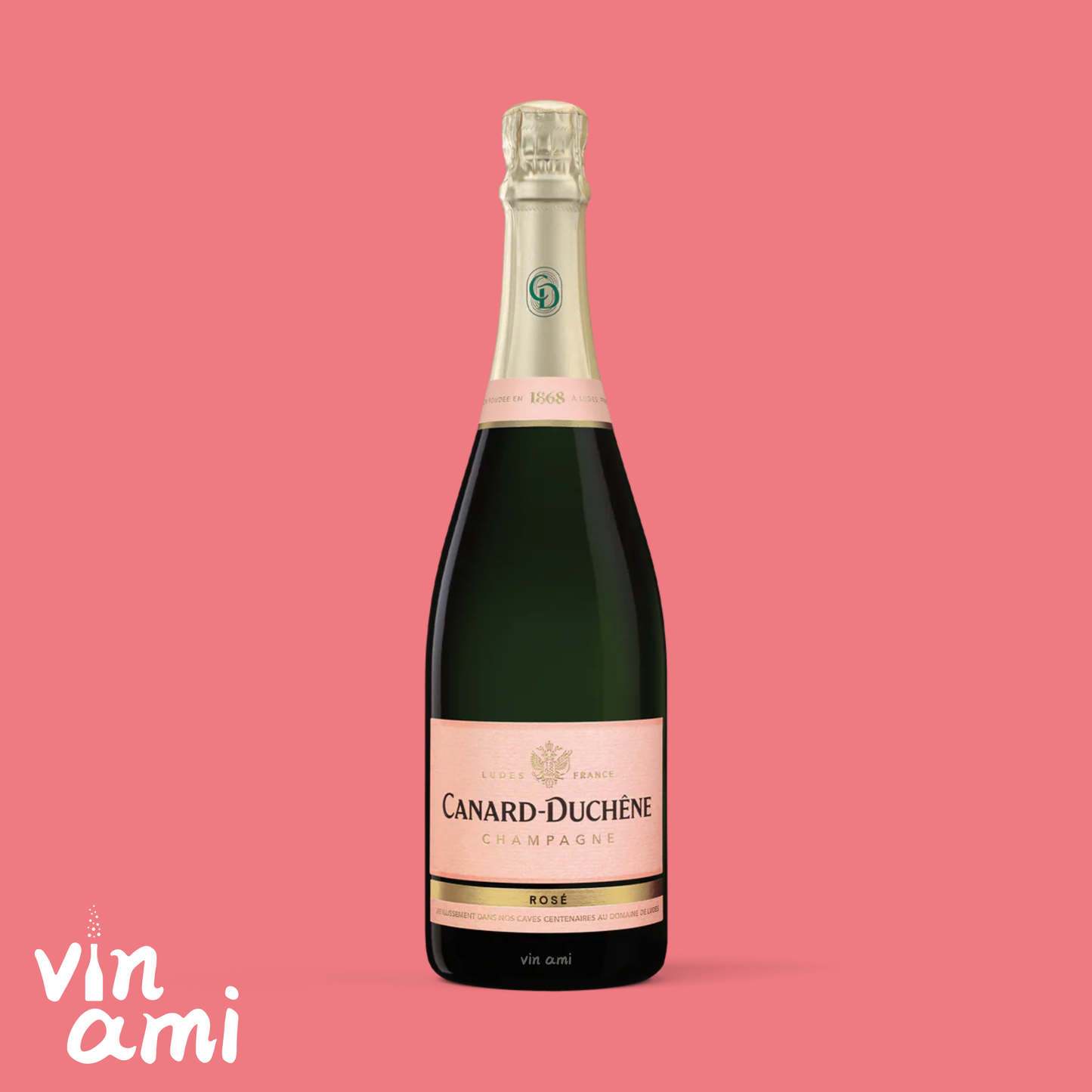 Champagne Canard-Duchene Brut Rose (375mL)