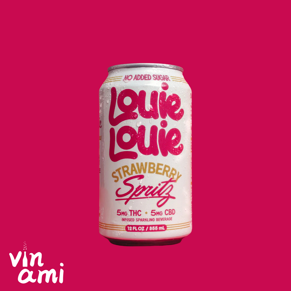 Louie Louie Strawberry Spritz THC Seltzer (4 Pack)