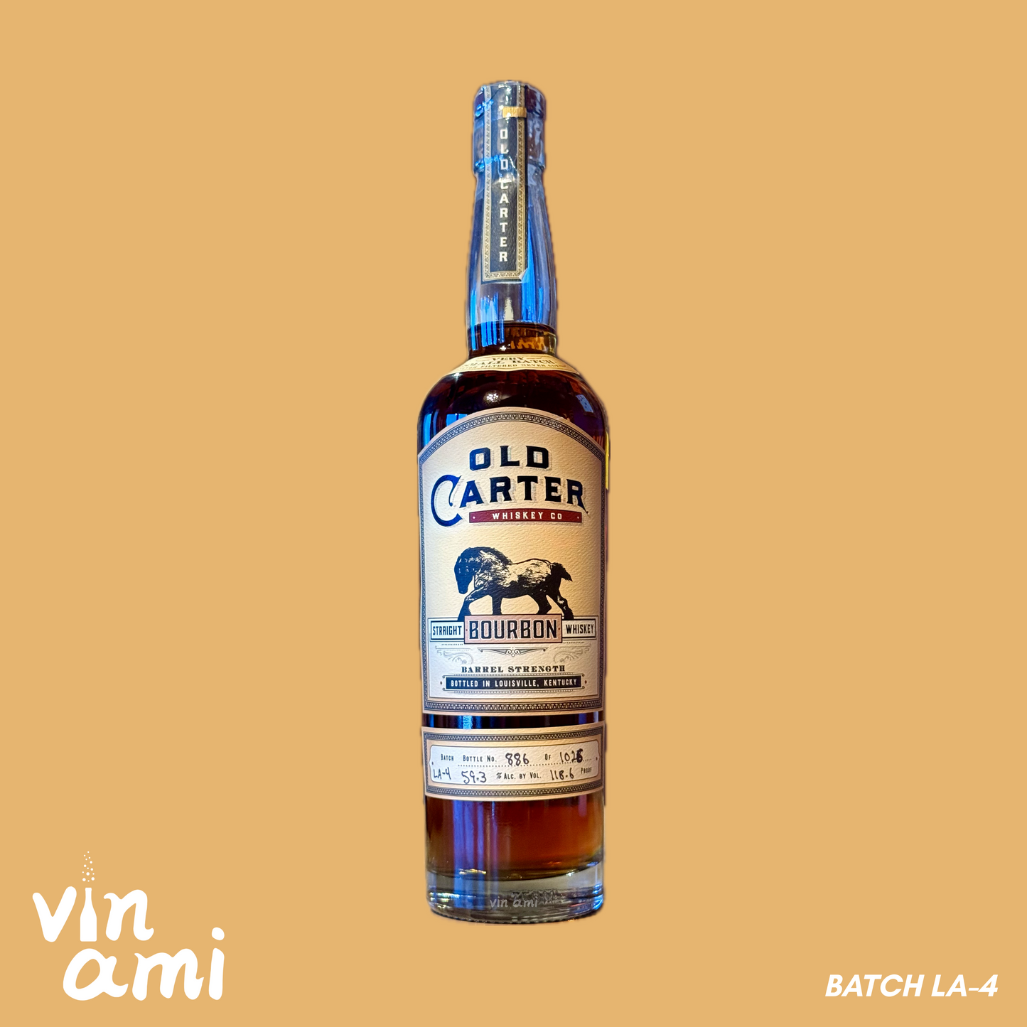Old Carter Whiskey Batch LA-4 VSB 750mL