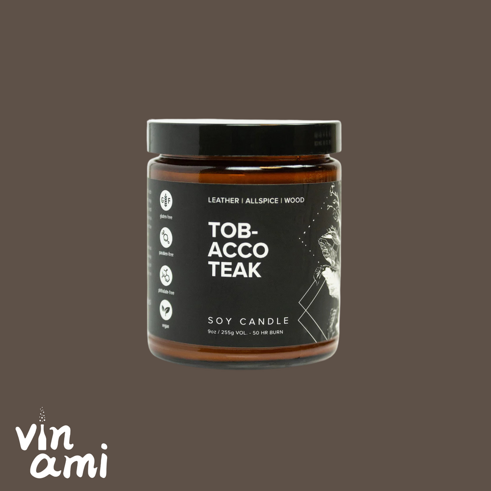 Broken Top Brands - Tobacco Teak Soy Candle