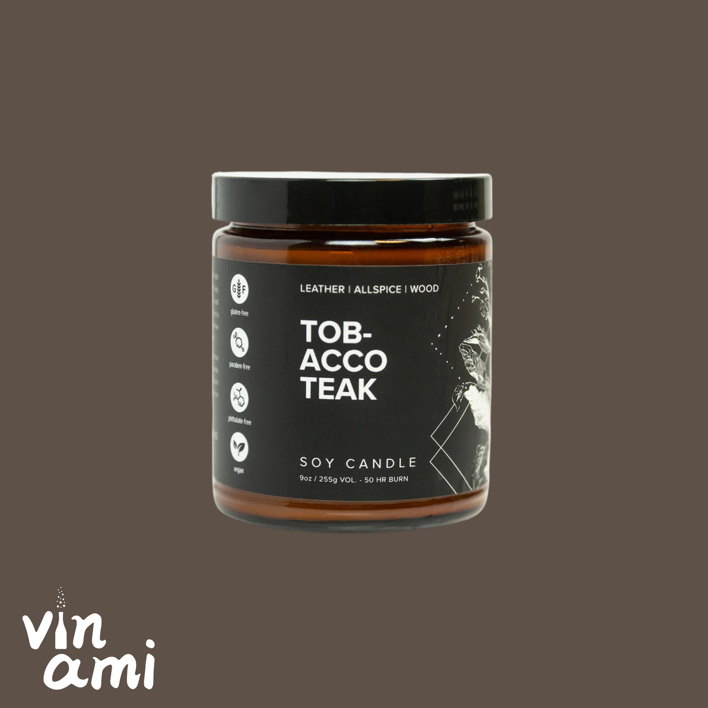 Broken Top Brands - Tobacco Teak Soy Candle